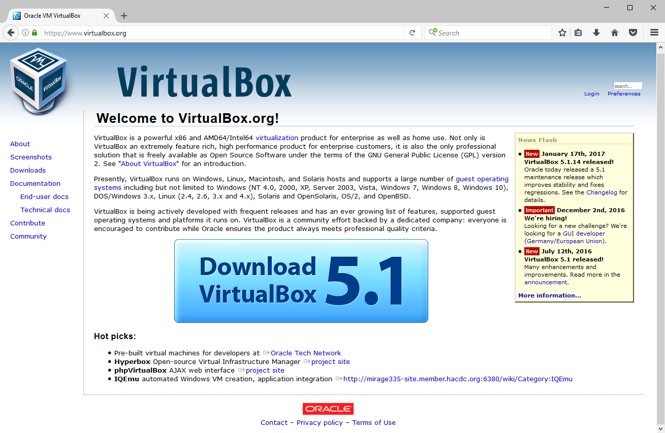 Download Virtualbox Images